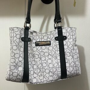 Calvin Klein white CK purse